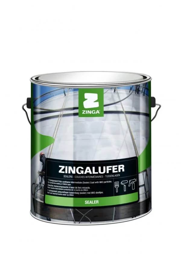 ZINGALUFER PU-COATING (GREY) 5L REF:HLIB -ALUN -5L -GREY ZINGA