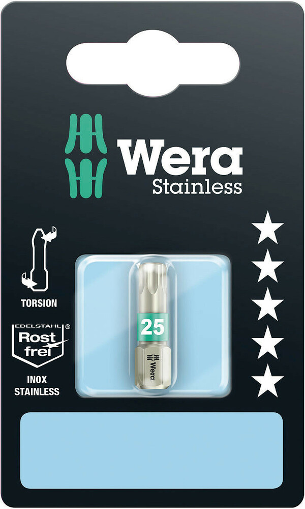 3867/1 TS SB TX25 X 25 INOX REF:73623 WERA