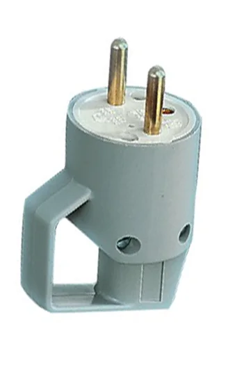 STEKKER MET RING II+A -16A GRIJS REF:214.06