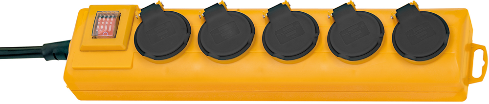 SUPER SOLID STOPCONTACTLIJST 5 VOUDIG 2M HO7RN-F 3G2.5 REF:1159904225 BRENNENSTUHL