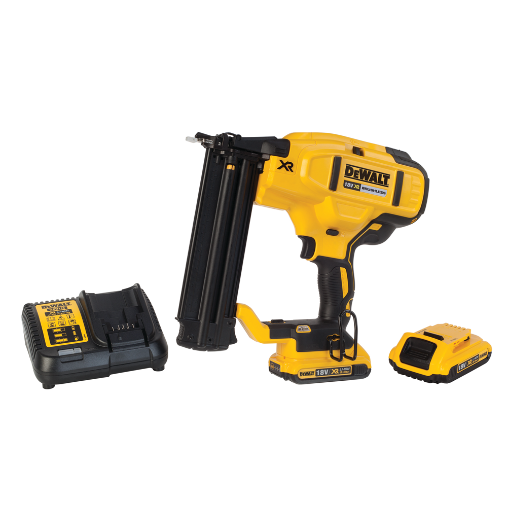18V XR BRUSHLESS MINIBRAD AFWERKTACKER 18 GAUGE 2X2,0AH REF:DCN680D2-QW DEWALT