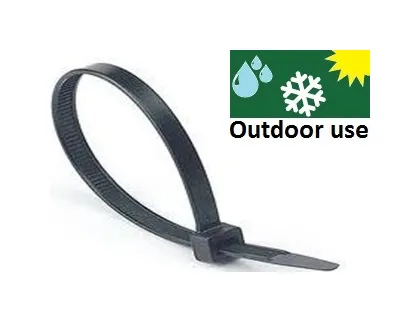 KABELBINDER IN 6.6 NYLON ZWART 7.60X450 100ST REF:BANZRWT-0760450-0100 WEDI