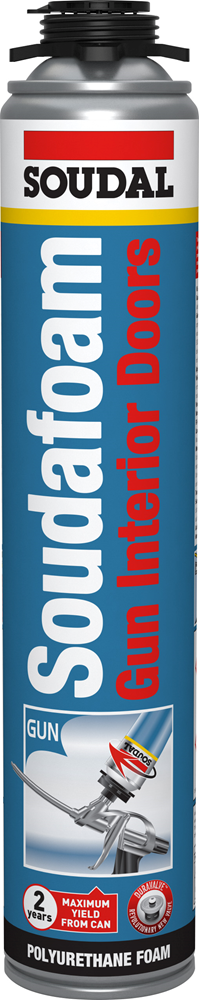 SOUDAFOAM GUN INTERIOR DOORS 750 ML 132630 SOUDAL