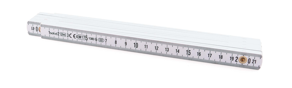 PLOOIMETER GLASVEZEL 2M WIT REF:ZE 100250 SOLID