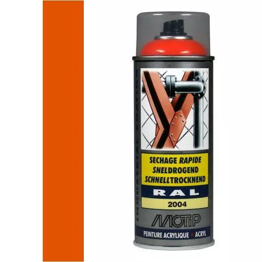 MOTIP INDUSTRIAL RAL 2004 HELDER ORANJE 400 ML REF:MOT07007 MOTIP