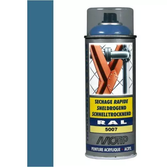 MOTIP INDUSTRIAL RAL 5007 BRILJANT BLAUW 400 ML REF:MOT07016 MOTIP