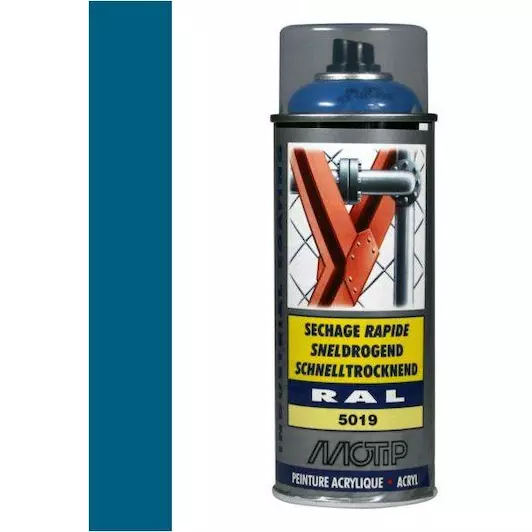 MOTIP INDUSTRIAL RAL 5019 CAPRI BLAUW 400 ML REF:MOT07017 MOTIP