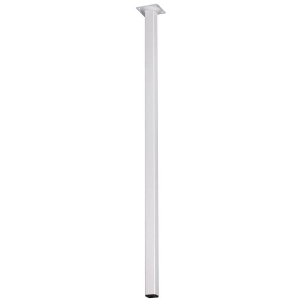 MEUBELPOOT VIERKANT 75CM - 25X25MM WIT REF:25103