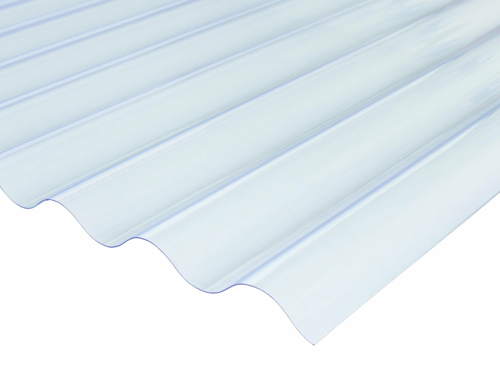 PVC PLAAT 76/18 KRISTAL AFW1,53M REF: 1106.2153