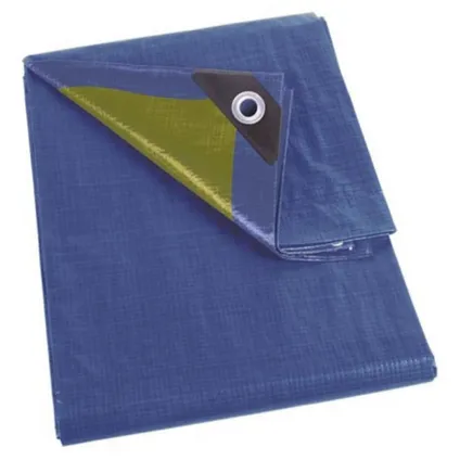 DEKZEIL BLAUW/KAKI - STERK 3X4M REF:110-0304 PEREL
