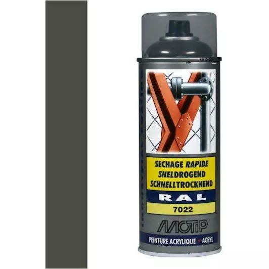 MOTIP INDUSTRIAL RAL 7022 AMBERGRIJS 400 ML REF:MOT07025 MOTIP