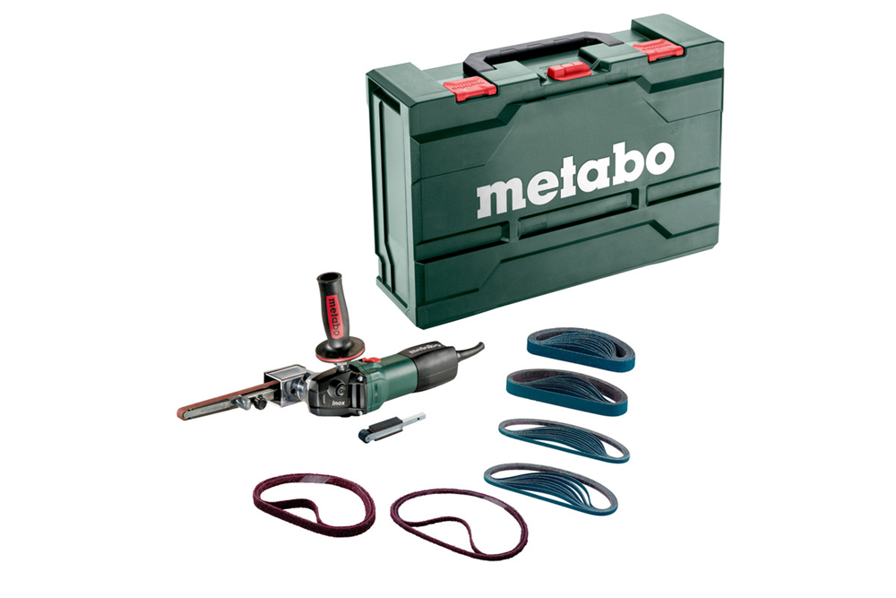 TRANSPORTKOFFER EN METALEN BANDVIJL BFE 9-20 SET REF:602244500 METABO