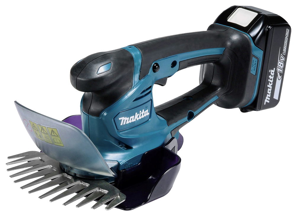 ACCU GRAS/HEGGENSCHAAR 18V MET GRASSCHAAR 16CM EN BLAD 20CM + 2X BL1830 + 1X DC18RC. REF:DUM604RFEX MAKITA