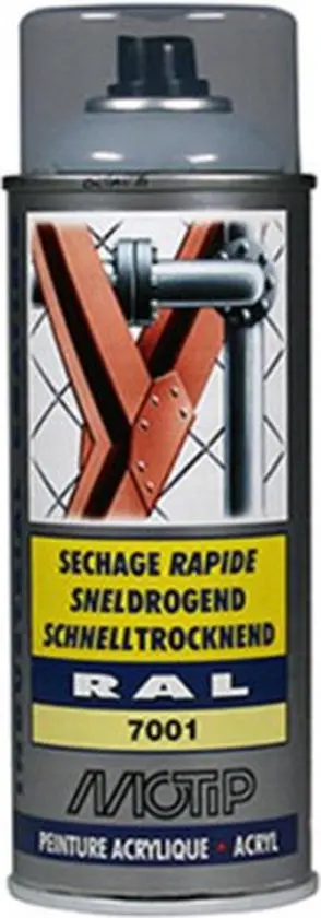 MOTIP INDUSTRIAL RAL 7001 ZILVERGRIJS 400 ML REF:MOT07026 MOTIP