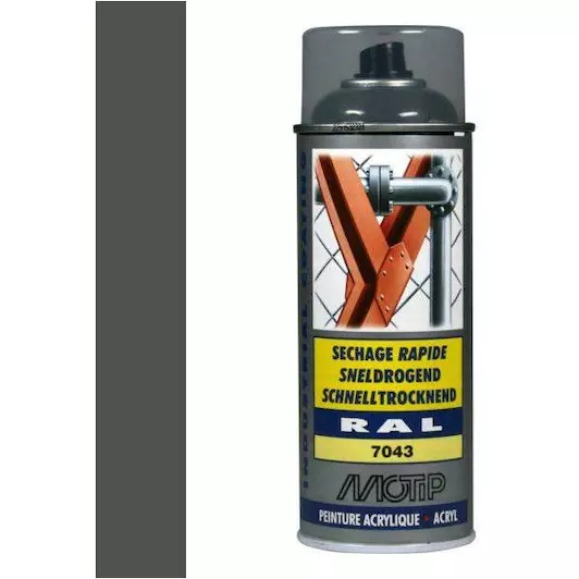 MOTIP INDUSTRIAL RAL 7043 VERKEERS GRIJS 400 ML REF:MOT07027 MOTIP