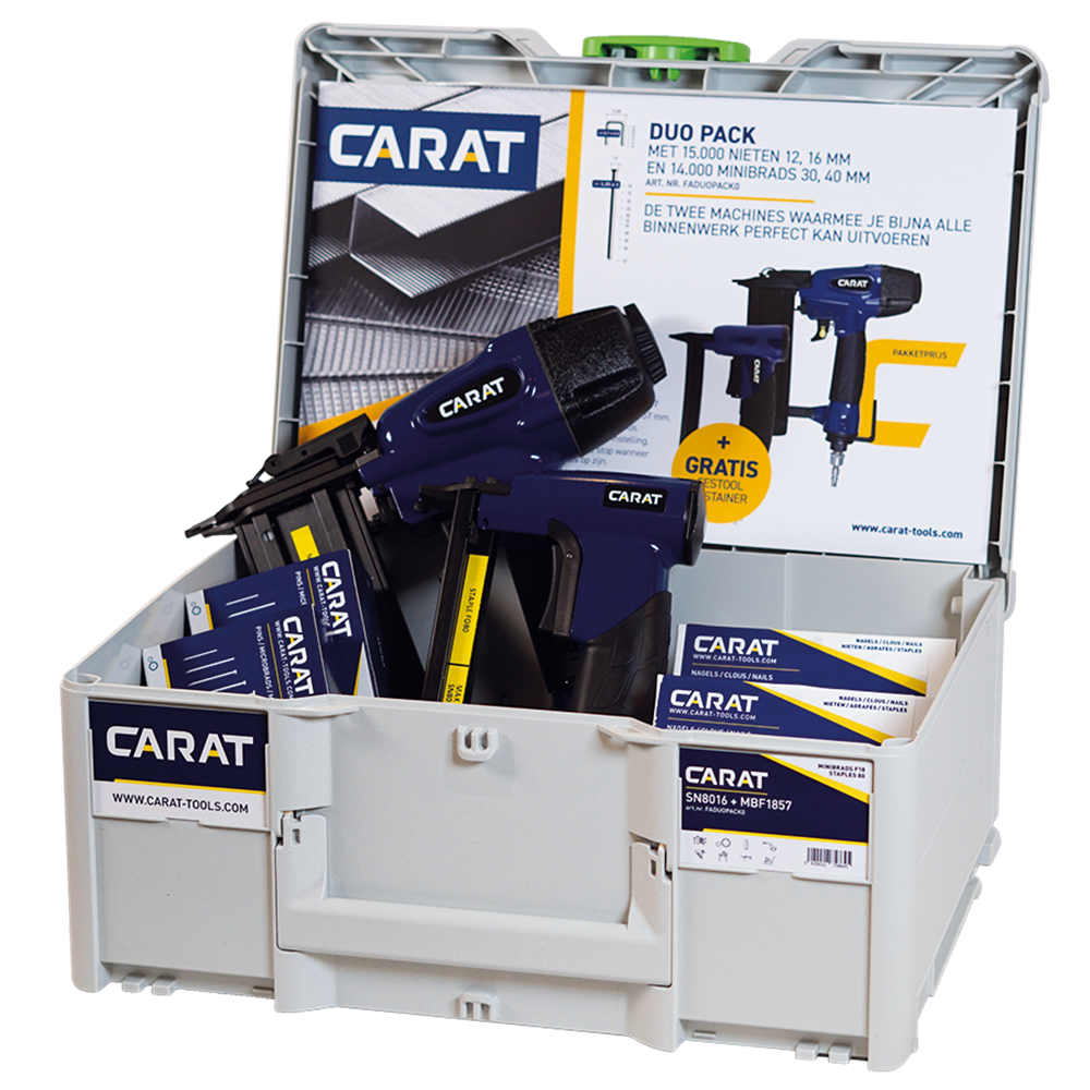 PAKKET: DUO PACK MBF1857 + SN8016 + 15.000 NIETEN + 14.000 MINIBRADS REF:FADUOPACK0 HEWITOOL