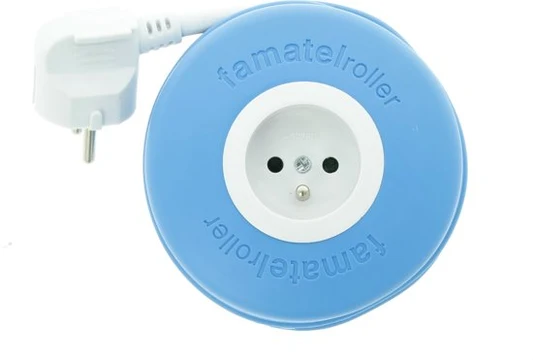 VERLENGSNOER OPROLBAAR 2M 1X16A BLAUW REF:234002993 FAMATEL