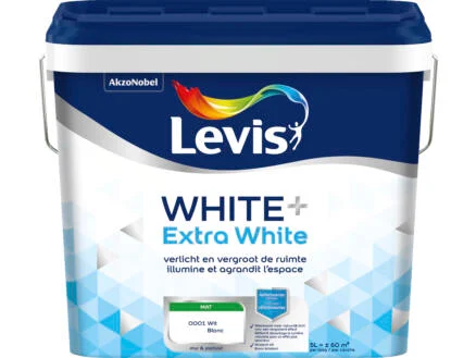 MUURVERF WIT + EXTRA WIT 5L REF:LV5295287 LEVIS