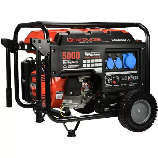 STROOMGROEP / GENERATOR BENZINE 5KVA REF:G5000D-A GENERMORE
