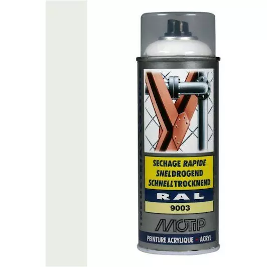 MOTIP INDUSTRIAL RAL 9003 SIGNAAL WIT 400 ML REF:MOT07042 MOTIP