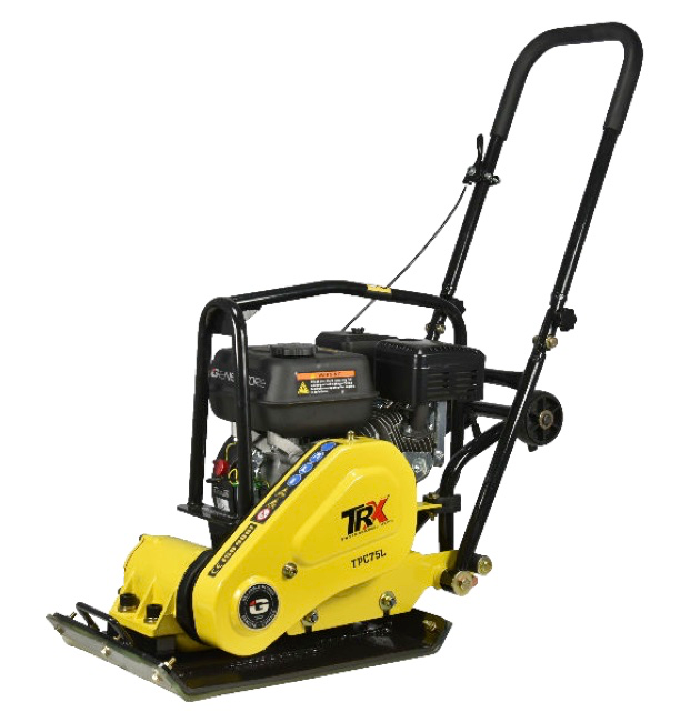 TRILPLAAT MET GENERMORE 4T BENZINEMOTOR 6KG, 6.5 PK INCL. POLYURETHAANZOOL EN WIELENSET REF:TPC75L