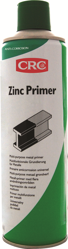 CRC ZINC PRIMER OVERSCHILDERBARE CORROSSERIEBESCHERMING 500ML REF:2010160_SP500 CRC