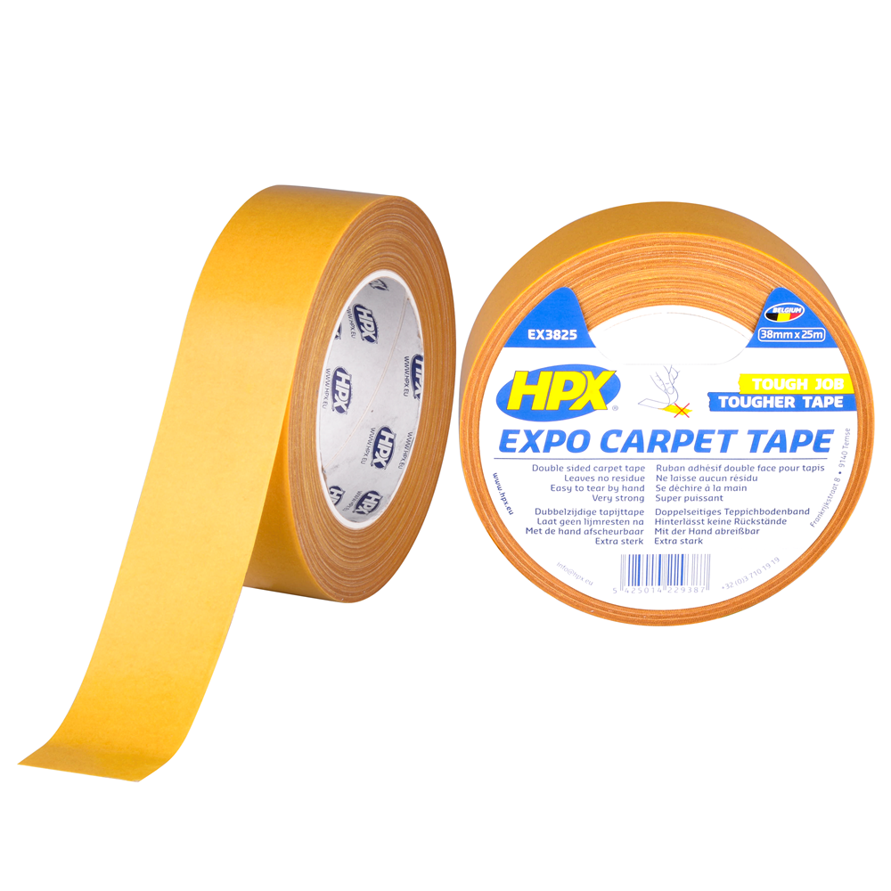 EX3825 Expo Carpet Tape - wit 38mm x 25m