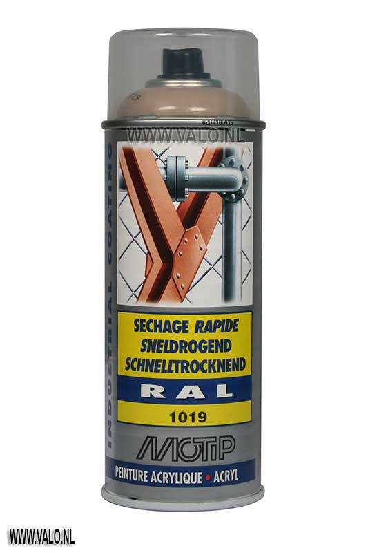 MOTIP INDUSTRIAL RAL 1019 GRIJS-BEIGE 400 ML REF:MOT07065 MOTIP