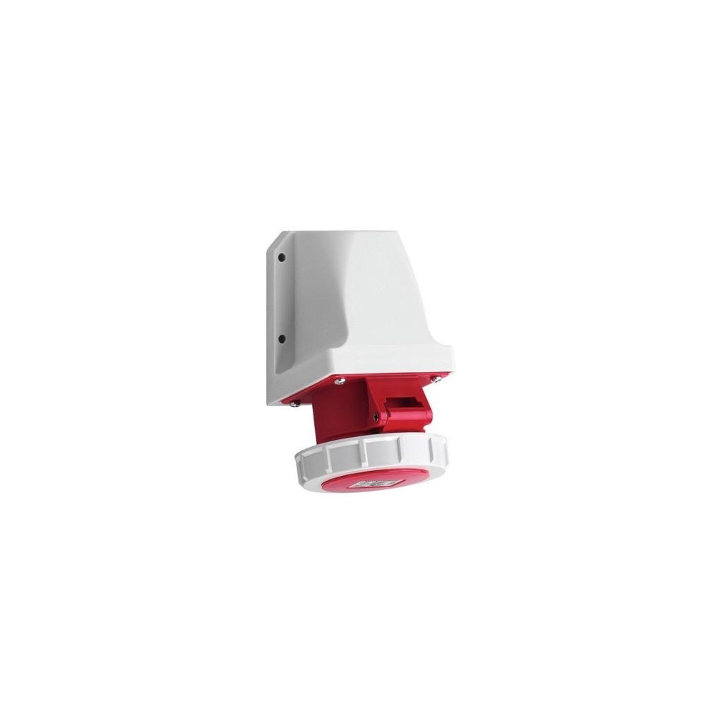 WANDSTOPCONTACT CEE - 4 POLEN - 32A - 230V-IP67 SCHROEFAANSLUITING REF:D42S25