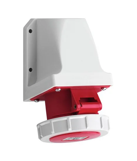 WANDSTOPCONTACT CEE - 4 POLEN - 32A - 230V-IP67 SCHROEFAANSLUITING REF:D42S25