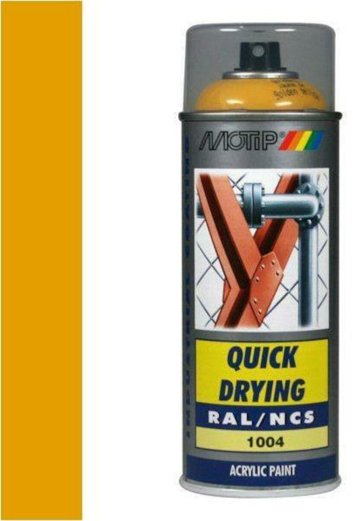MOTIP INDUSTRIAL RAL 1004 GOUDGEEL 400 ML REF:MOT07072 MOTIP