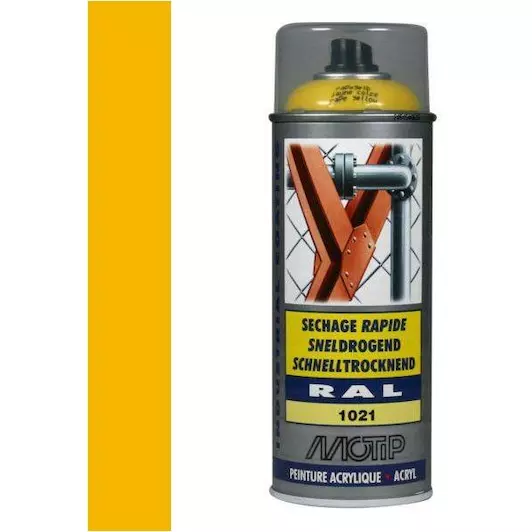 MOTIP INDUSTRIAL RAL 1021 KOOLZAAD GEEL 400 ML REF:MOT07074 MOTIP