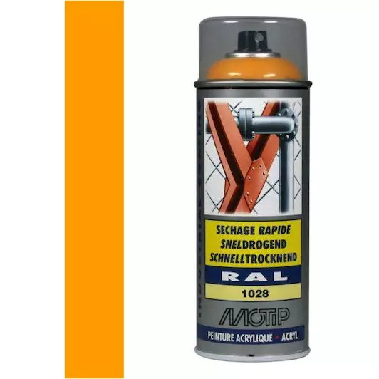 MOTIP INDUSTRIAL RAL 1028 MELOEN GEEL 400 ML REF:MOT07077 MOTIP