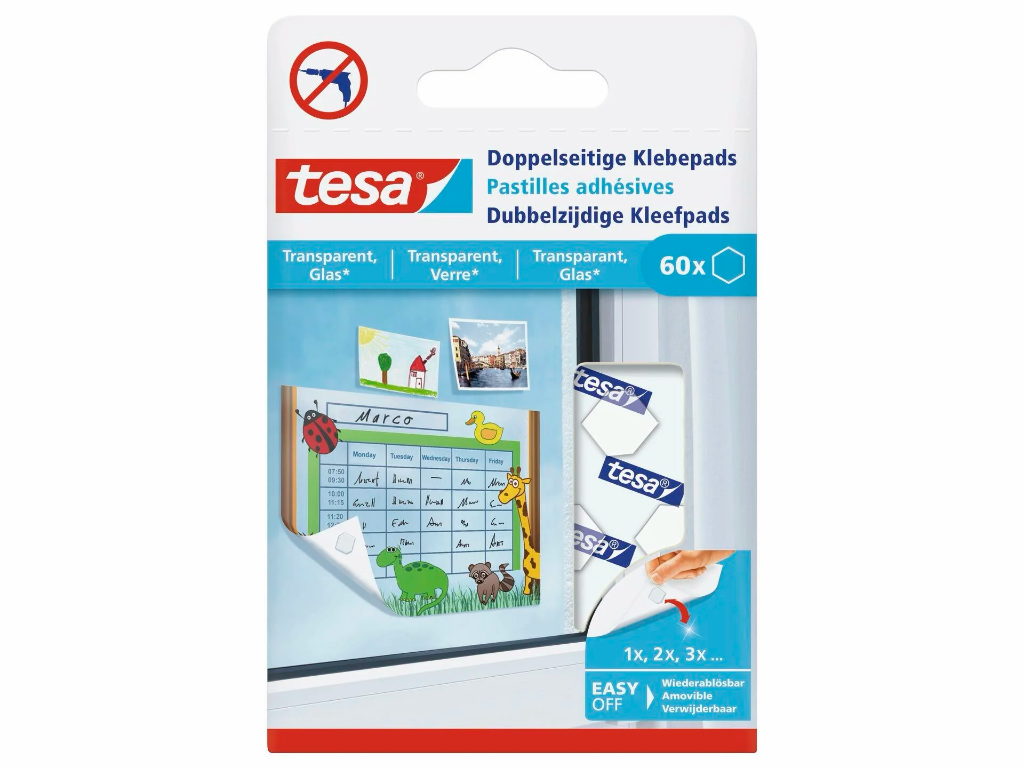 TESA TRANSPARANTE KLEVENDE PADS REF:TES77731-00000-01 TESA CONSUMER