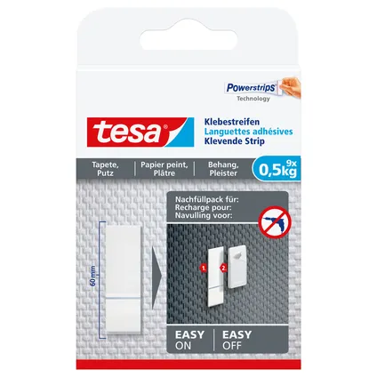 TESA POWERSTRIPS® GEVOELIGE OPPERVLAKKEN 0,5KG REF:TES77770-00000-00 TESA CONSUMER