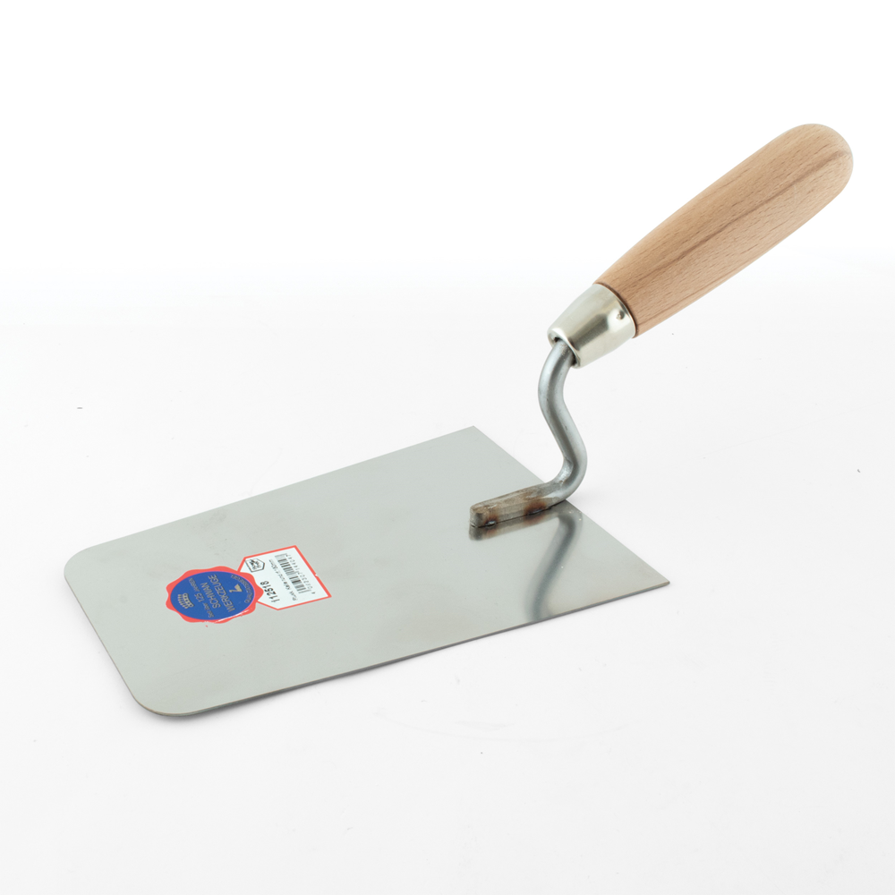 PLAASTERTRUWEEL INOX AFGER.HOEK. 180X125 CP 112518