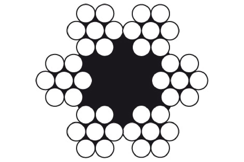 STAALKABEL VZ 4MMX100 6X7+1AT 671-04R100 REF:8086.004.R100 DULIMEX