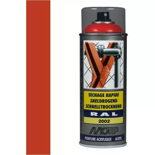 MOTIP INDUSTRIAL RAL 2002 BLOED ORANJE 400 ML REF:MOT07086 MOTIP