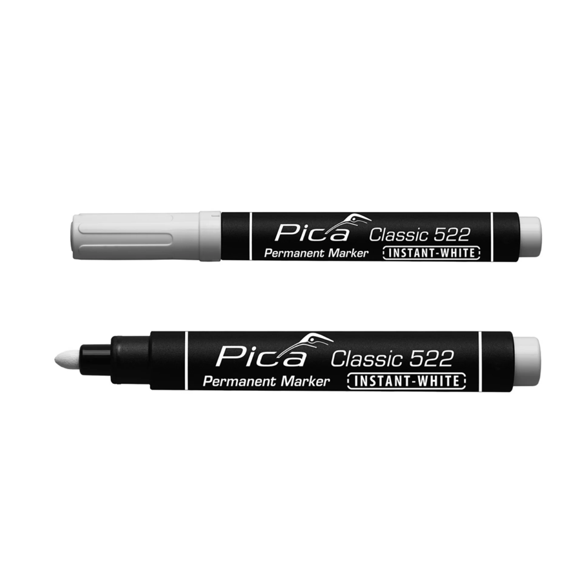 PERMANENT MARKER INSTANT WHITE ROUND TIP 2-4MM REF:PIC52252 PICA