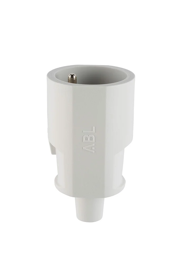 DOMESTIC PVC KOPPELSTEKKER, KINDERBEVEILIG. II+A 16A/250V GRIJS REF: 1679062