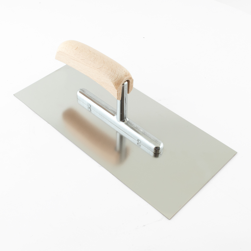 PLAKSPAAN 280X130X1.0MM MET GEBOGEN HOUTEN HANDGREEP