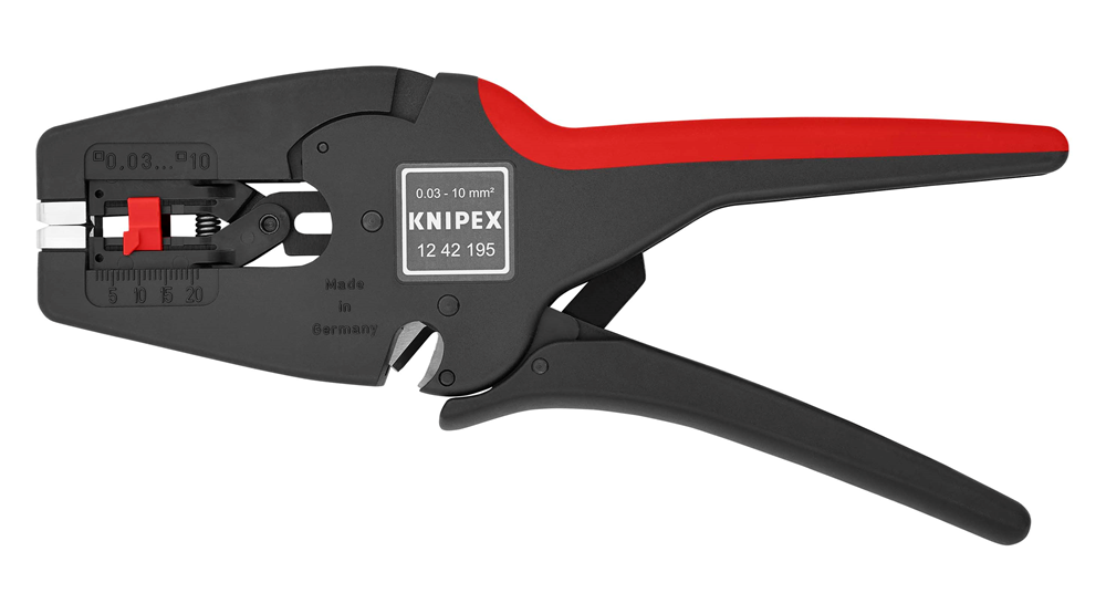 ZELFINSTELLENDE STRIPTANG REF:12 42 195 SB KNIPEX