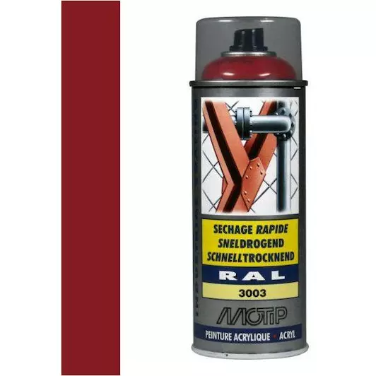 MOTIP INDUSTRIAL RAL 3003 ROBIJN ROOD 400 ML REF:MOT07100 MOTIP