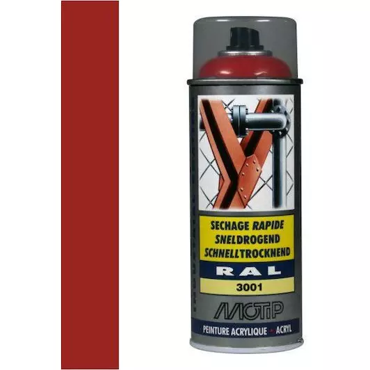 MOTIP INDUSTRIAL RAL 3001 SIGNAAL ROOD 400 ML REF:MOT07102 MOTIP