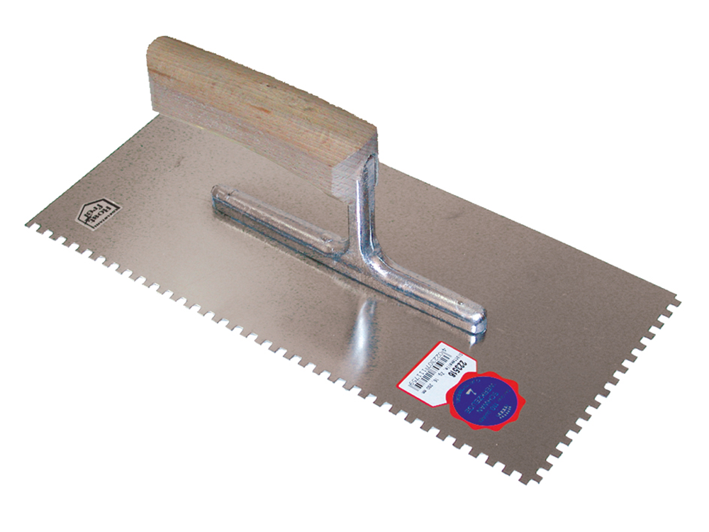 GETANDE SPAAN 280X130 / 6X6MM MET HOUTEN HANDGREEP