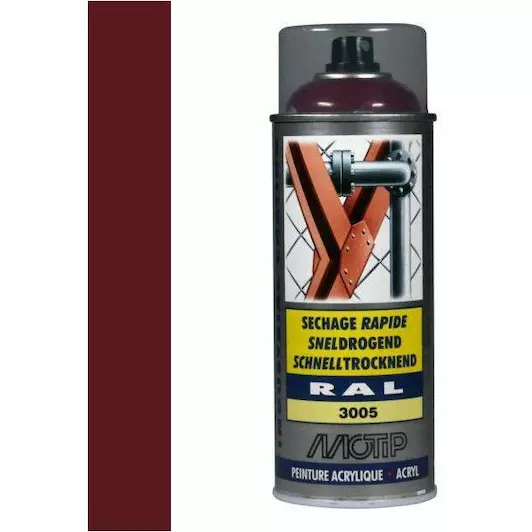 MOTIP INDUSTRIAL RAL 3005 WIJNROOD 400 ML REF:MOT07108 MOTIP