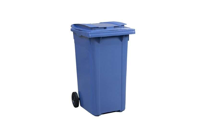 AFVALCONTAINER OP WIELEN 240L BLAUW  REF:WCO-2400-060