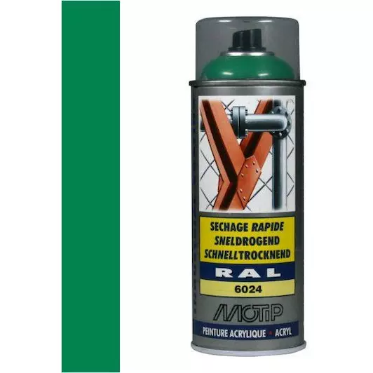 MOTIP INDUSTRIAL RAL 6024 VERKEERS GROEN 400 ML REF:MOT07120 MOTIP