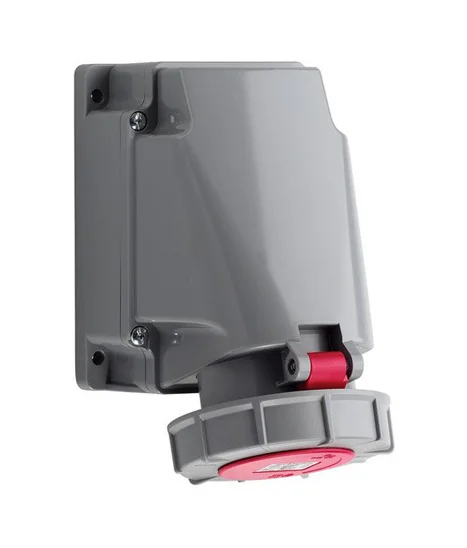 CEE WANDSTOPCONTACT IP67 4P/63A 400V ROOD REF:D43S36
