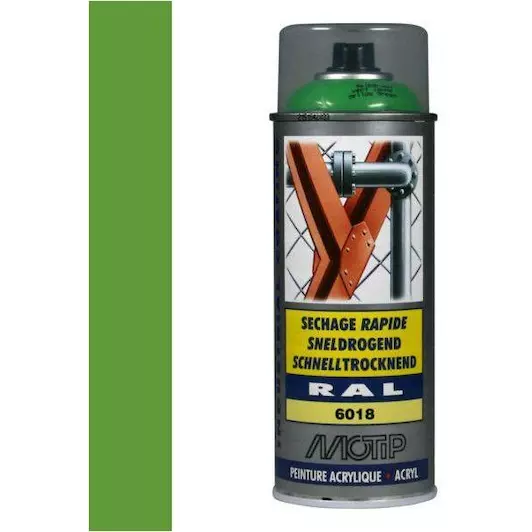 MOTIP INDUSTRIAL RAL 6018 GEELGROEN 400 ML REF:MOT07127 MOTIP